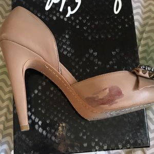 Sam Edelman Shoes Sam Edleman Sz Nude Leather Heels Lorna Poshmark